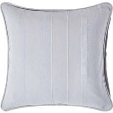 Silver Cushion Covers Homescapes 45 Rajput Ribbed Cushion Cover Grey, Silver (45x45cm)