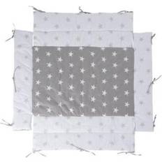 Roba Tapis de Parc Bébé Little Stars Gris Blanc Universel H 18 x L 96 x P 96 cm