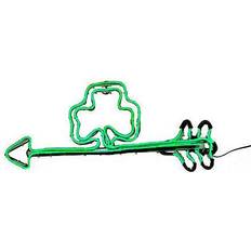 Wall Decorations National Tree Company 20 Neon Style Shamrock St. Patrick Day Wall Decor