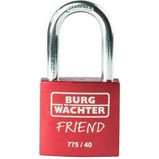 BURG WÄCHTER 775 40 Friend Hængelås 40.00 mm Rød