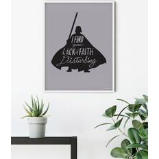 Komar Wandbild Star Wars Silhouette Quotes Vader
