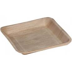 Palmeblad tallerken 100 stk Diverse Engangstallerken Palmeblad 17x17 cm
