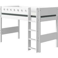 FLEXA Mellemhøj Seng med Lige Stige 109x210cm
