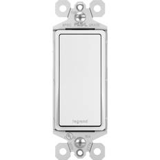 Best Timers Legrand radiant 15 Amp 120-Volt Single-Pole Decorator/Rocker Light Switch, White