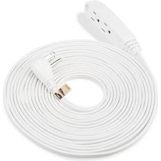 Power Strips clearmax 3 prong extension cord with multiple outlets, heavy duty 3 outlet extension cord with flat head, power outlet for use in home, garage or