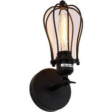 Edm Vintage Black Metal 11 x 16 x 32 cm Wall light