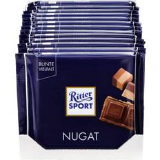 Ritter Sport Alimentation et Boissons Ritter Sport Nugat Schokolade 100 g, 13er