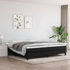 vidaXL De Box Spring Tela Negro 200x200 cm Cama con Estructura