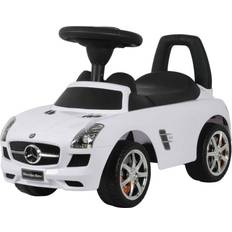 Lyd Sparkebiler Buddy toys Gåbil Mercedes hvid/sort