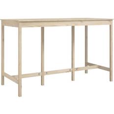 vidaXL 180 x 80 x 110 cm Massivt Fyrretræ Barbord