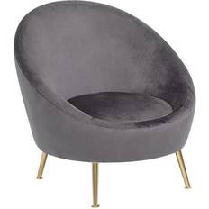 Gold Armchairs Beliani Velvet Accent Armchair