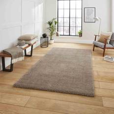 Carpets & Rugs Think Rugs Deluxe Shaggy Heavy Weight High Density Brown