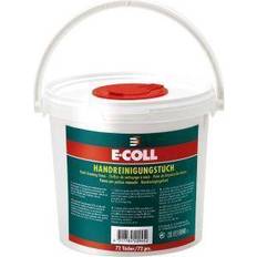 Händedesinfektion E-COLL E-COLL Handreinigungstücher 25x25cm Reinigungslösung 72 Eimer