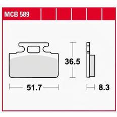 Pièces de Vélo TRW Organic Allround MCB589 Kit