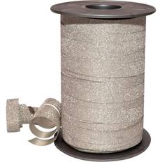 PRÄSENT Geschenkband POLY GLITTER Glitter silber 10,0 mm x 100,0 m