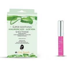 Vitamin E Facial Masks Eclat Skin London Eve_Ryouth Unisex Hyaluronic acid Aloe Vera sheet Mask + Vitamin E Peppermint Lip