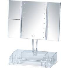 Wenko Specchio d'appoggio con luce led e organizzatore Fanano