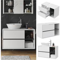 Mobiletti VICCO Mobile Sottolavabo Per Bagno Viola 100 x 60 cm