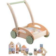 Baby Walker Wagons Jouéco Baby Walker with Blocks