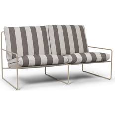 Outdoor living Ferm Living Desert Stripe Outdoor 2 Places Cashmere/Chocolate Canapé