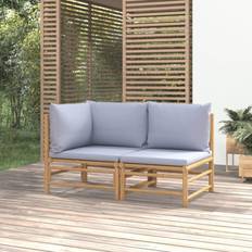 vidaXL trädgården 2 Loungeset, Bord inkl. 2 Stolar