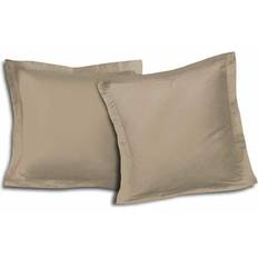 Beige Fundas de almohada Set of 2 Pillowcases 100% Cotton 63x63 cm - Beige Funda de almohada Beige