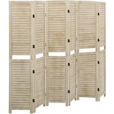 vidaXL 6-panels kejsertræ Rumdeler