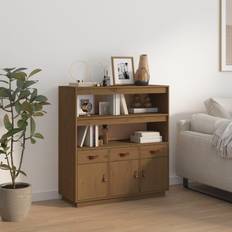 Pine Furniture vidaXL Highboard Honey Storage Cabinet