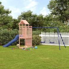 Playhouse sale vidaXL Outdoor Playset Solid Wood Douglas Brown