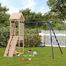 vidaXL Outdoor Playset Solid Wood Pine Brown