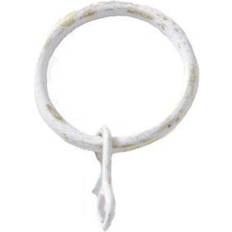 Guld Gardiner & Tilbehør Hasta Gardinring Set of 10 Hvid