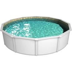 Aufblasbare Pools Steinbach Nouvo Pool de Luxe II Ø 460 x 120 cm Weiß/Sand