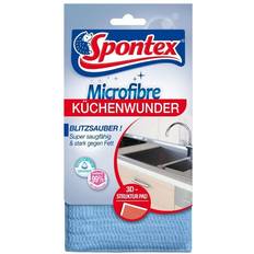 Spontex Microfibre Küchenwunder 3D Reinigungspad, Mikrofasertuch entfernt mühelos