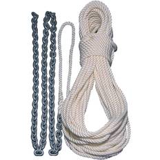 Lewmar Anchor Rope 1/2´´x 300´ With Chain Line 1/4´´ X 15´ G4 Weiß