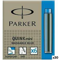 Parker "Fountain pen ink refill Quink Mini 6 Delar Blå 30 antal