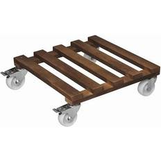 Supporti per Piante da Interno Wagner Carrello Portavasi in Legno Paletti 250 kg