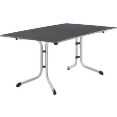 Argent Tables de Jardin Sieger Table Pliante 165 x 95 cm Plateau Vivodur Anthracite Structure Gris Clair