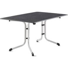 Argent Tables de Jardin Sieger Table Pliante 140 x 90 cm Plateau Vivodur Anthracite Structure Gris Clair