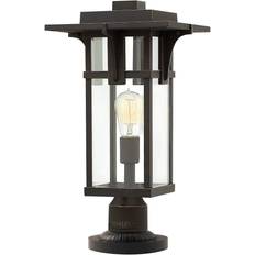 Bronze Bornes de protection Elstead Lighting Manhattan 1-Light Pedestal - Oil Rubbed Bronze Borne de protection