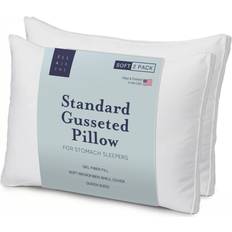 Ella Jayne Gussetted Soft Plush Down Pillow Set of 2