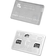 4smarts Mobiltilbehør 4smarts SIM Card Organiser Simkort Adapter Micro Sim Nano Sim Hvid