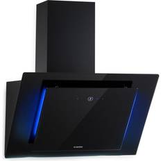 Cappe aspiranti Klarstein Eleonora 60 Pannello Touch Luce Ambiente A++ 426 m3/h 60cm, Trasparente, Nero