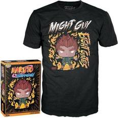 Naruto funko Naruto Naruto Funko Boxed Tee: 8 Gates Guy Shirt Black/Orange/White 2X