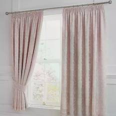 Serene & Drapes Blush Woven Blossom Lined