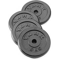 York Cast Iron Weight Plates 4 X 5kg