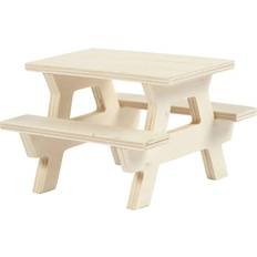 Tischbänke Creativ Company Creotime 8 x 5.5 x 8 cm Große Picknickbank aus Sperrholz