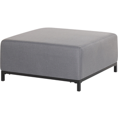 Beliani Pouf Ottoman de Jardin Pour Pieds Noirs Assise Confortable et Élégance Intemporelle