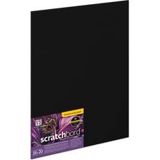 Black Easels Ampersand Claybord Scratchbord 16" x 20" 1/8" Thick, Black