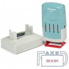 Xstamper Xstamper ECO-GREEN 66213 VersaDater Message Dater, FAXED, Blue/Red