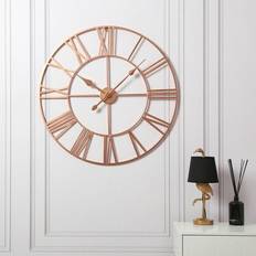 Home Garden Direct Vintage Round Copper Wall Clock